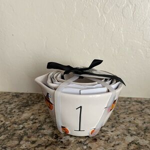 Rae Dunn Pumpkin Witch Halloween Measuring Cup Set